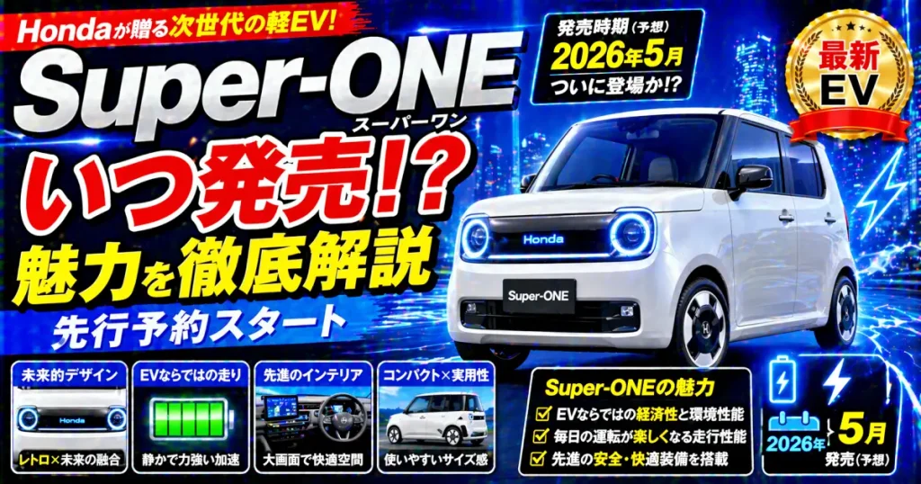 Super-ONE (スーパーワン) Honda 先行情報で知る魅力と発売日解説