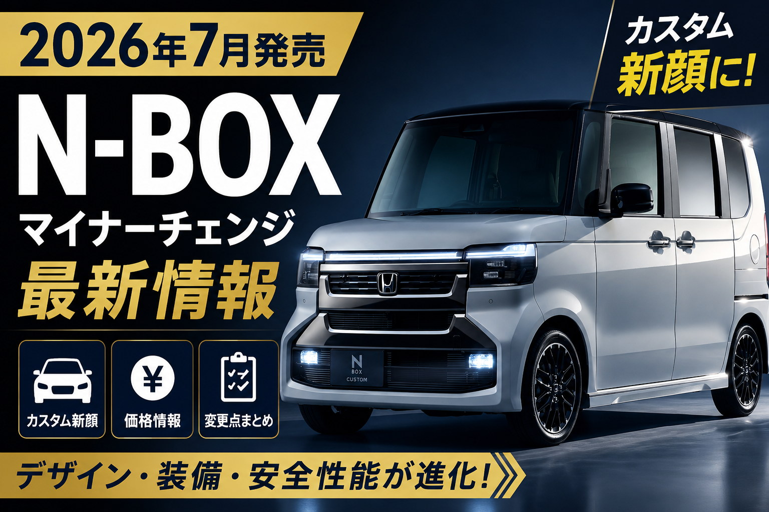 N-BOXマイナーチェンジ